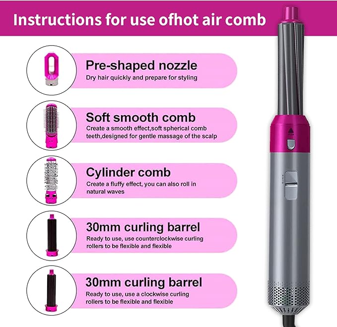 ARABELLA™ Hot Hair Brush 5 in 1 – فرشاة الشعر الساخنة 5 في 1