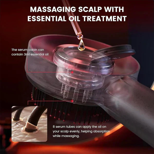 ARABELLA™ Scalp Massager Brush (Red) – فرشاة تدليك فروة الرأس (حمراء)